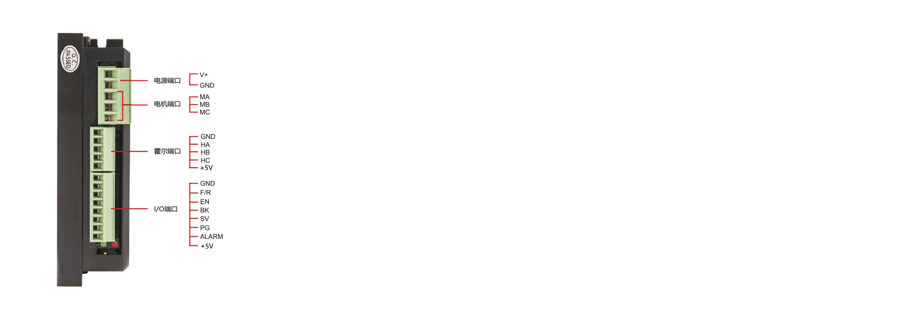 PBLD-L48100D brushless motor driver connection diagram